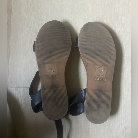 Aldo Black Strappy Sandals, size 7 - Picture 3 of 5